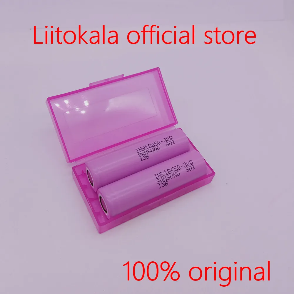 LiitoKala Новинка для INR 18650 Батарея 3,7 V 3000mAh INR18650 30Q литий-ионные аккумуляторы