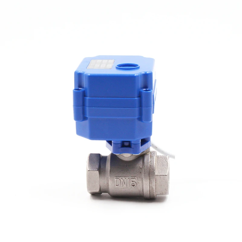 Ss304/316 bsp/npt двухсторонний мини Электропривод с шаровым клапаном для системы