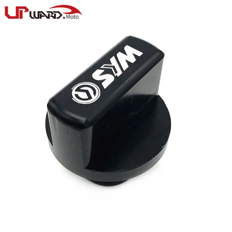 Black Для SYM Maxsym 400i 600i 400 600 аксессуары для мотоциклов CNC двигатель из алюминиевого сплава магнитное отверстие для слива масла крышка топливного бака - Цвет: Black