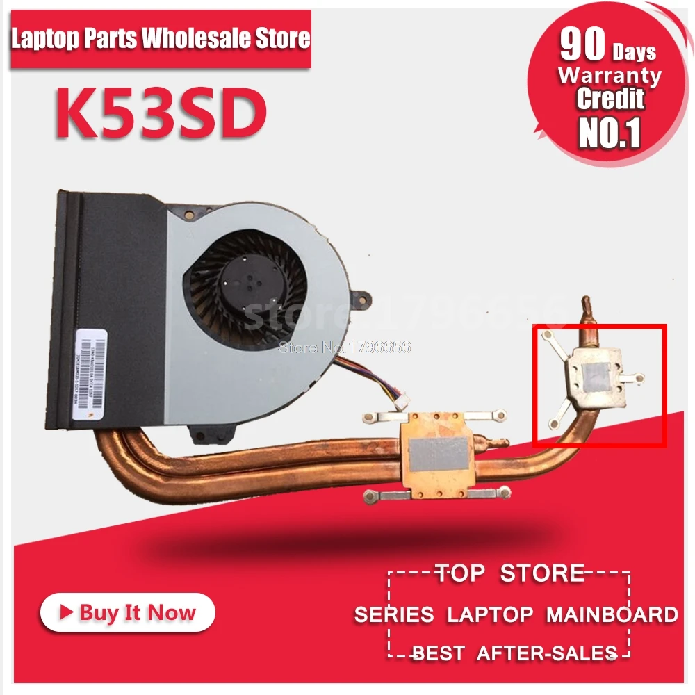 Для Asus K53 X53 K53S A53S X53S K53SV K53SM K53SJ K53SC K53SD ноутбук Процессор вентилятор радиатора охлаждения кулер KSB06105HB