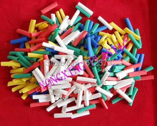 

500pcs/lot 5.0mm 3cm length pvc heat shrink tube ratio 2:1 sleeving