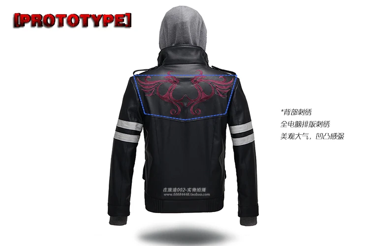 Алекс Мерсер прототип действие игра корова скрыть кожаная куртка с драконами +