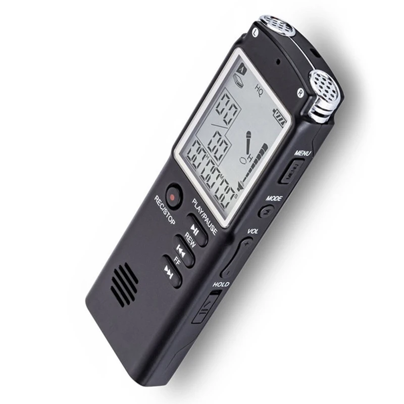 Мини диктофон 8G/16G/32G Профессиональный рекордер звука HD большой экран USB ручка с WMA