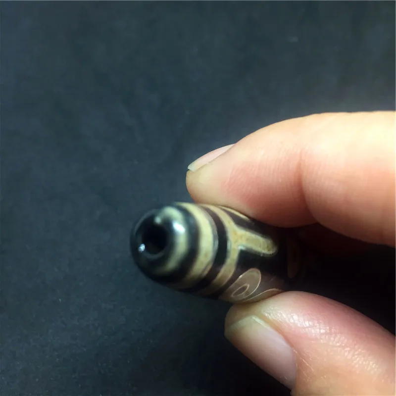 Inlay Silver 9 Eyes Dzi Beads 13MM*57MM Natural Agate Stone for Bracelet and Necklace High Quality |