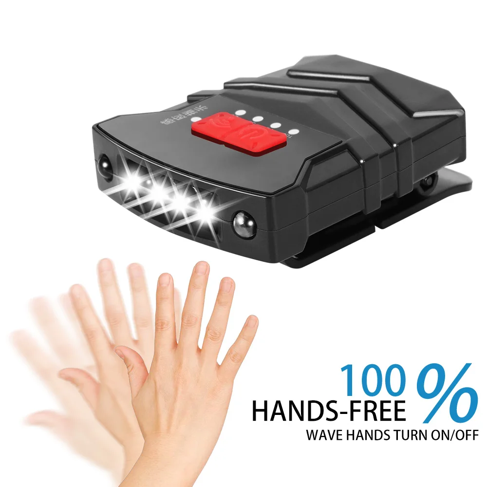 Светодиодный налобный фонарь с датчиком светильник головсветильник умным