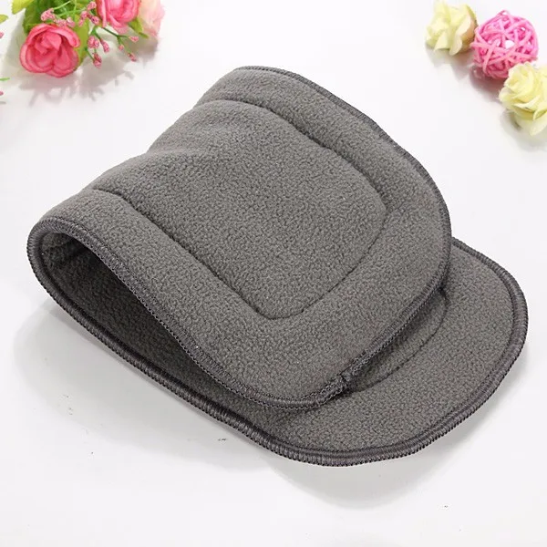 2021 Free Shipping Charcoal Bamboo inserts with line  200pcs 5 Layers(3+2) Reusable Baby Cloth Diaper pads Nappy Inserts