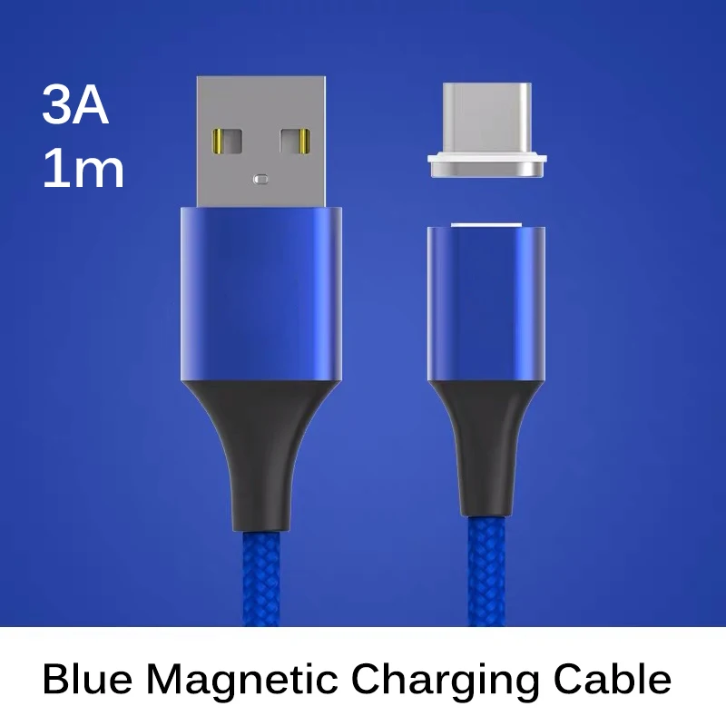Only Blue 3A Cable Qi магнитный беспроводной зарядный приемник USB кабель для iPhone samsung huawei двухрежимный беспроводной и QC3.0 проводной модуль быстрой зарядки - Тип штекера: Only Blue 3A Cable