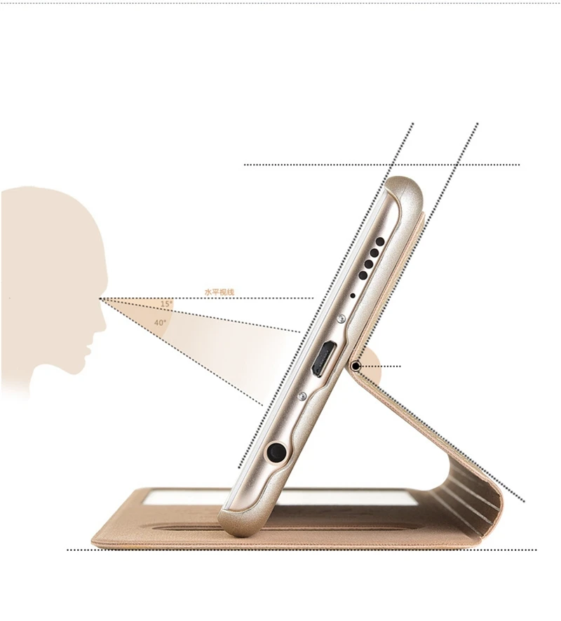 For Huawei Honor 7X Case 5.93" Luxury View Window Book Stand Flip Case For Huawei Honor 7X Cover PU Leather BND-L21 Phone Cases