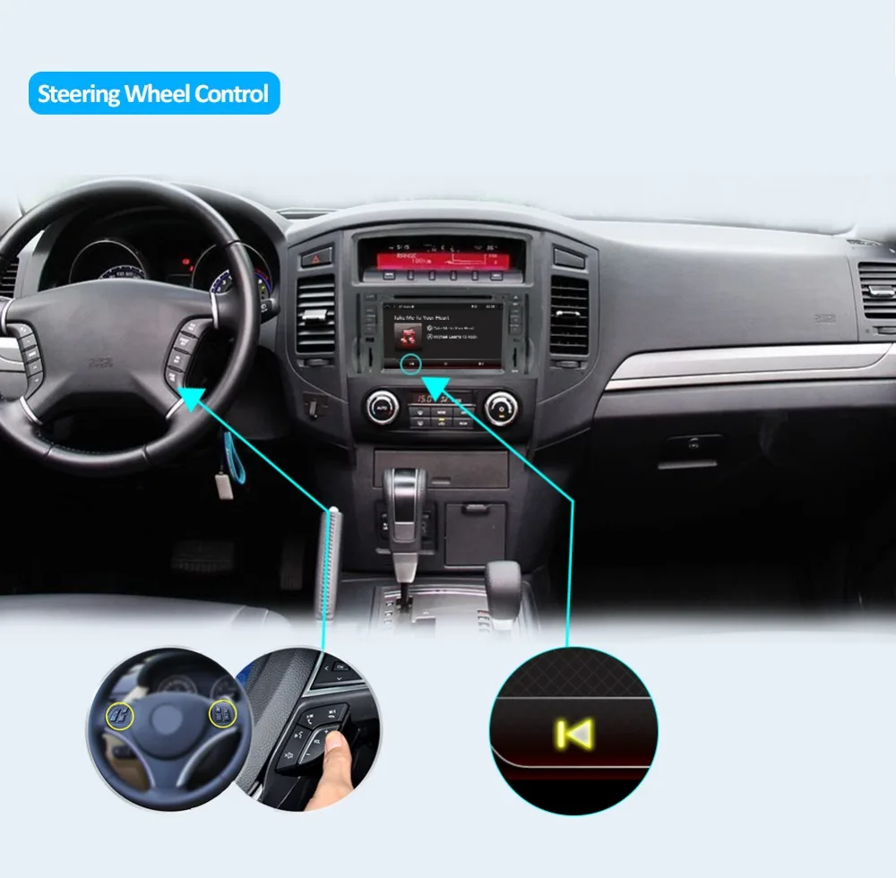 Android 9 8 ядерный автомобильный Радио Мультимедиа Видео плеер навигация gps Аксессуары для Mitsubishi Pajero sedan dvd Pajero 4 2006