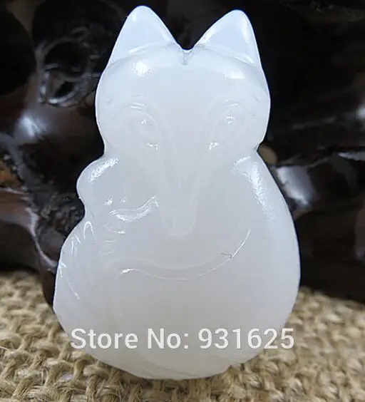 6 шт. натуральный белый драгоценный камень резной ручной работы Милая Лиса На