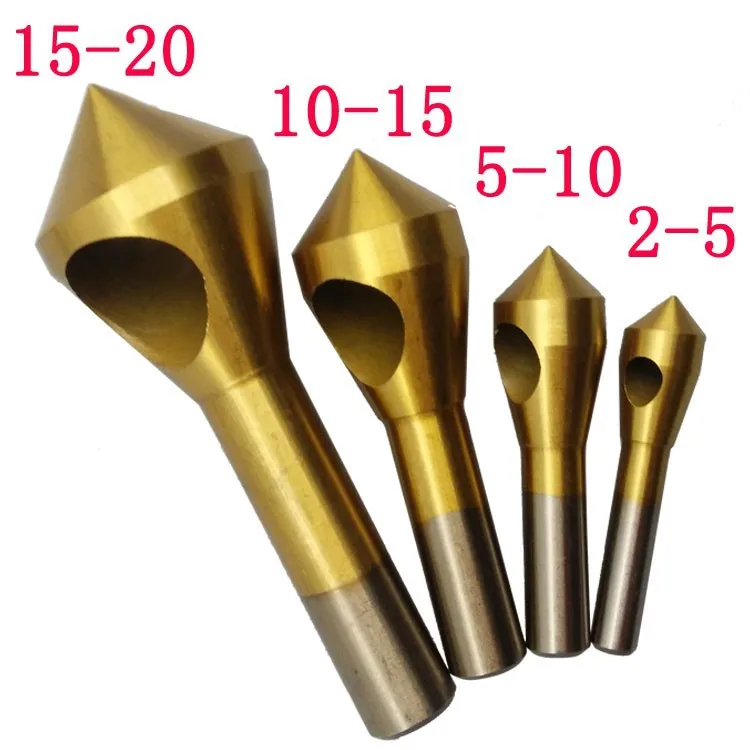 

4pacs Countersink Deburring Drill Bit Metal Taper Stainless Steel Hole Saw Cutter Chamfering Power Drills Tool