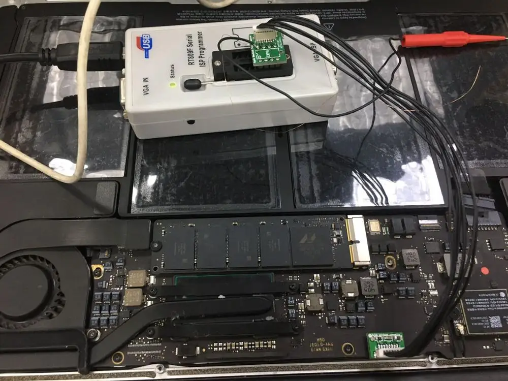 Инструмент для чтения bios A1534 + программатор Skypro Apple Mac Расшифровка пароль ID