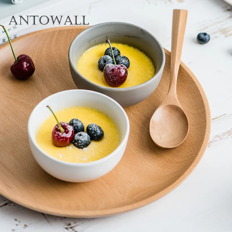 ANTOWALL, домашняя керамическая посуда, миска с крышкой, для яиц, супа, пудинга, сахарница, Милая Мини Чаша с крышкой, серия Ceylon