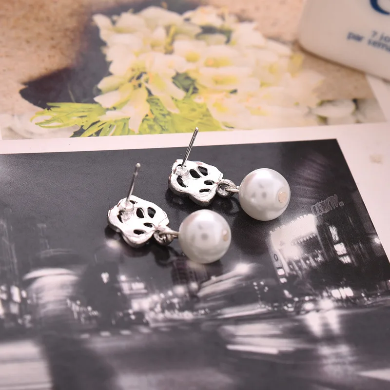 2019 горячая Распродажа Модные Изящные женские жемчужные хрустальные серьги с