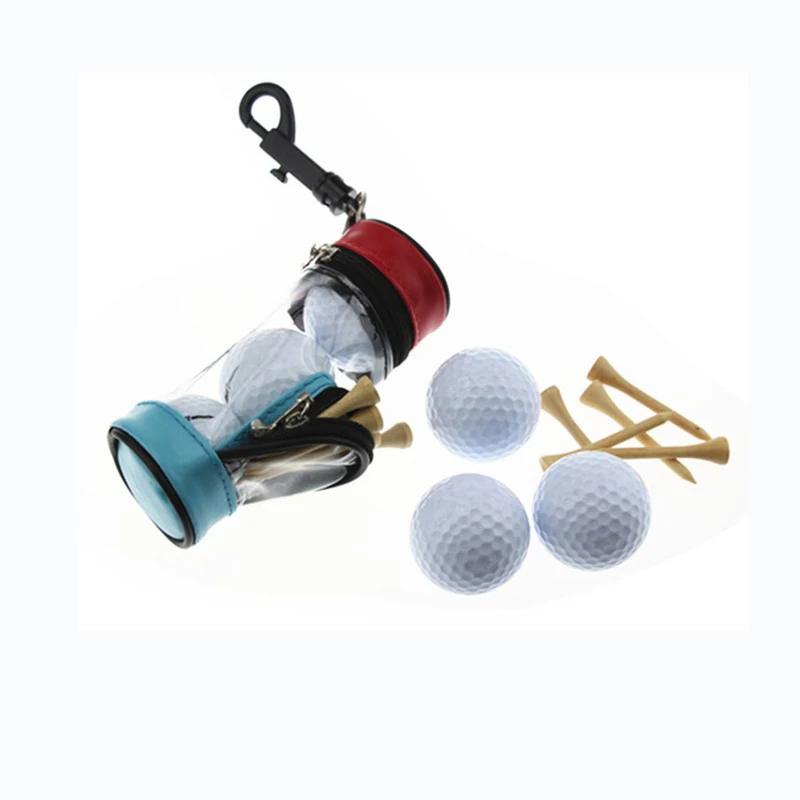 melhor Logotipo Da Cópia Pequeno Titular De Golfe Mini Presente Saco De Golfe Para Os Amantes Com 3 Bolas E 5 T