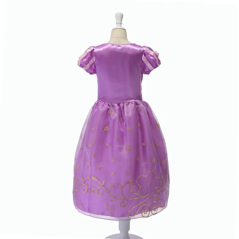Girls Princess Rapunzel Dress up Costume Children Fairy Tales Cosplay Party Outfit Kids Halloween Birthday Fantasy Clothes | Детская