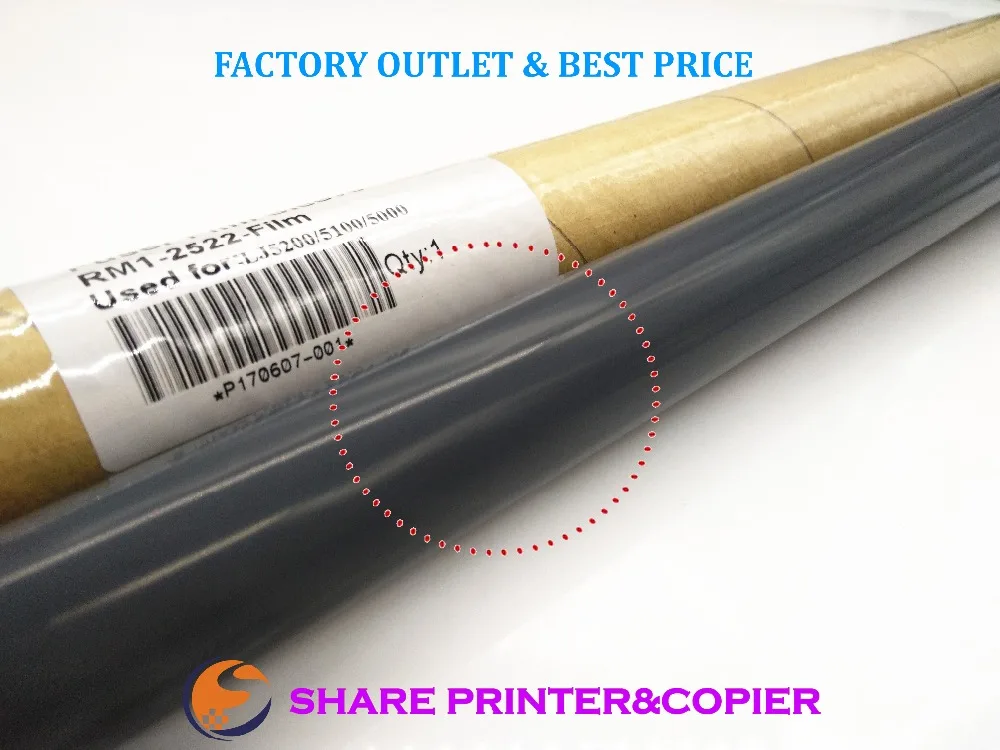 1 Оригинальная пленка для муфты HP 5000 5100 5200 M5025 5035 M712DN M725dn M725 M435nw M701 M706 RM1 2522 FM3|fuser film