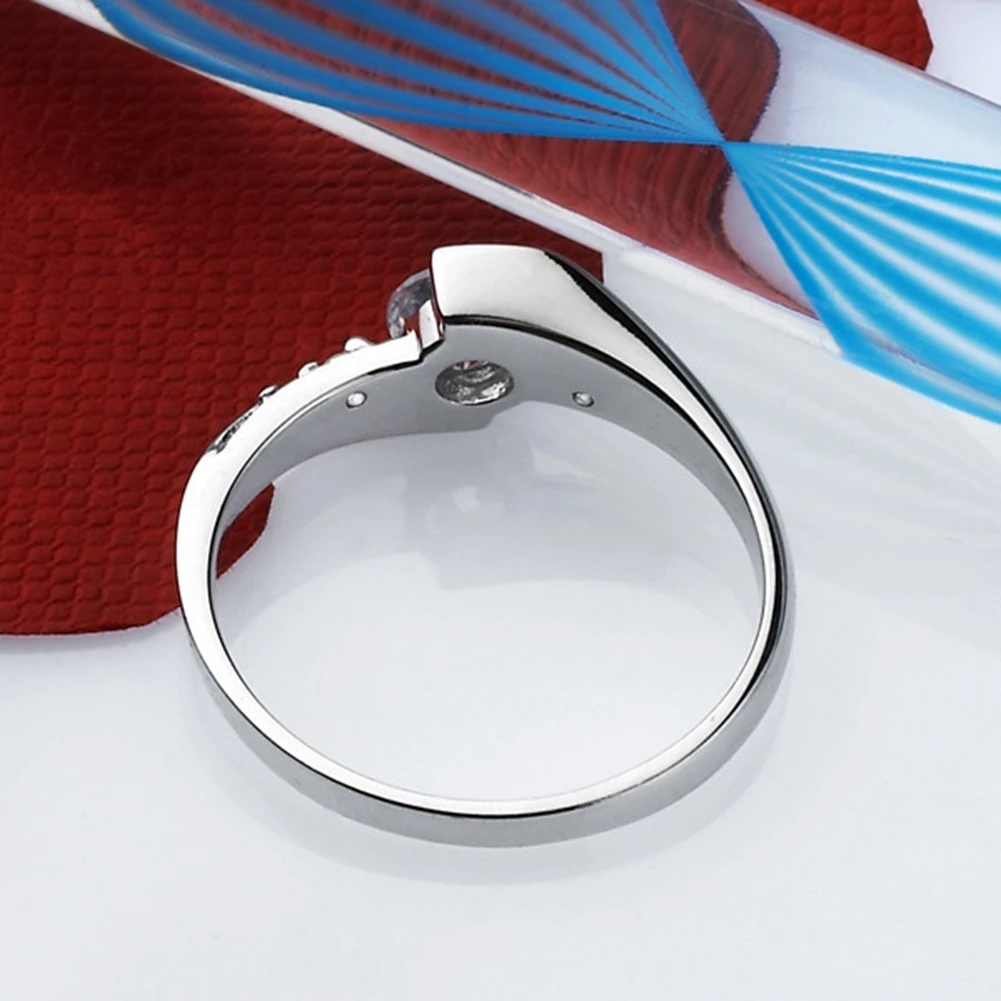 Женское классическое кольцо из серебра 925 пробы роскошное обручальное ювелирные