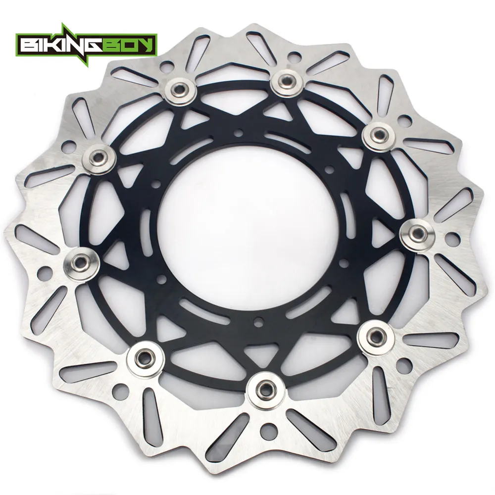 Black Disc BIKINGBOY YZ WR 125 250 98-07 WR250F WR450F YZ250F YZ450F 07 06 05 WR YZ 400 426 F оверсайз 320 мм спереди диск поворотный кронштейн - Цвет: Black Disc