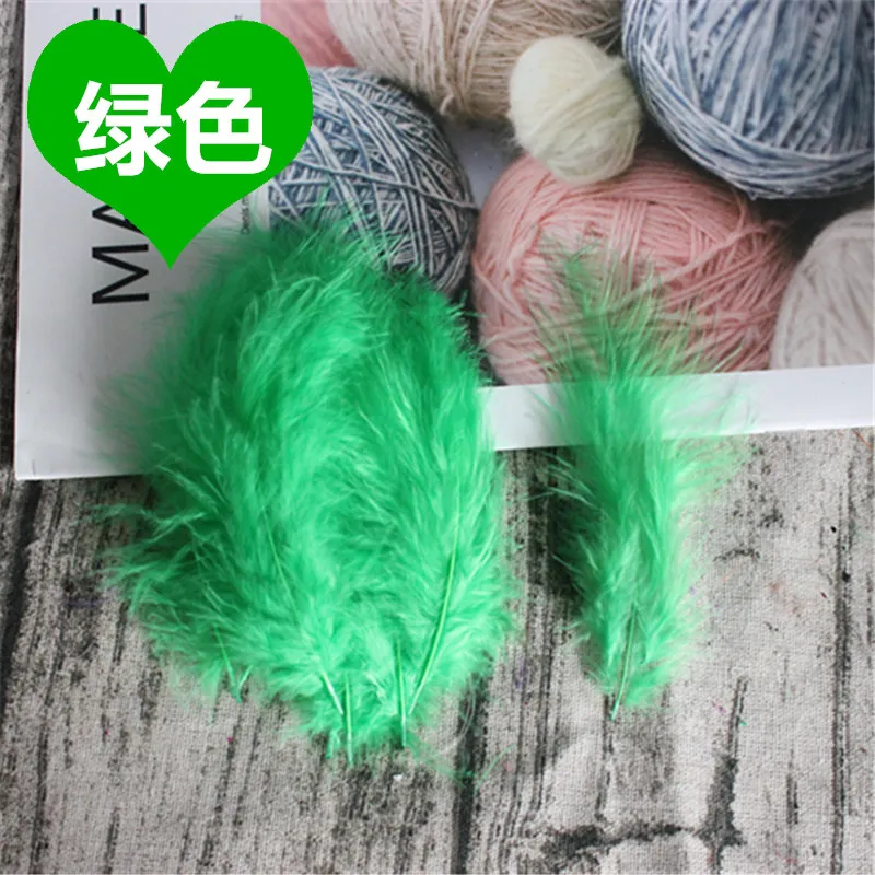 green 50pcs Перья индейки 4-6 дюймов 10-15 см куриные Шлейфы перья индейки Марабу для карнавала Хэллоуин Рождество DIY ремесло 50 шт - Цвет: green 50pcs