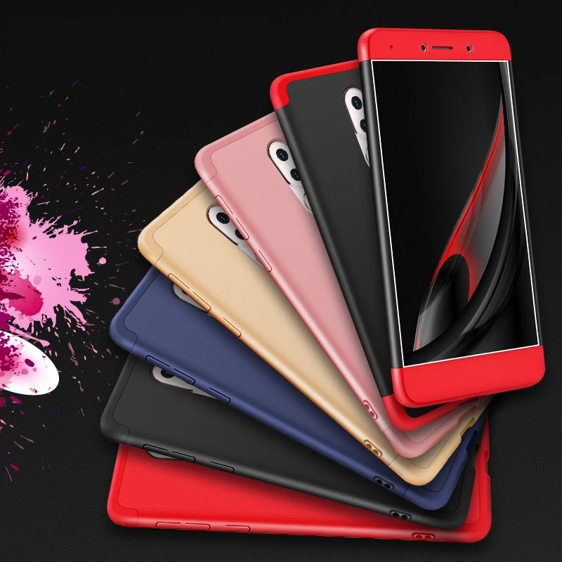 GKK Honor 6X чехол 360 полная защита Тонкая Броня для Huawei GR5 2017 Mate 9 Lite матовый Fundas|cover for