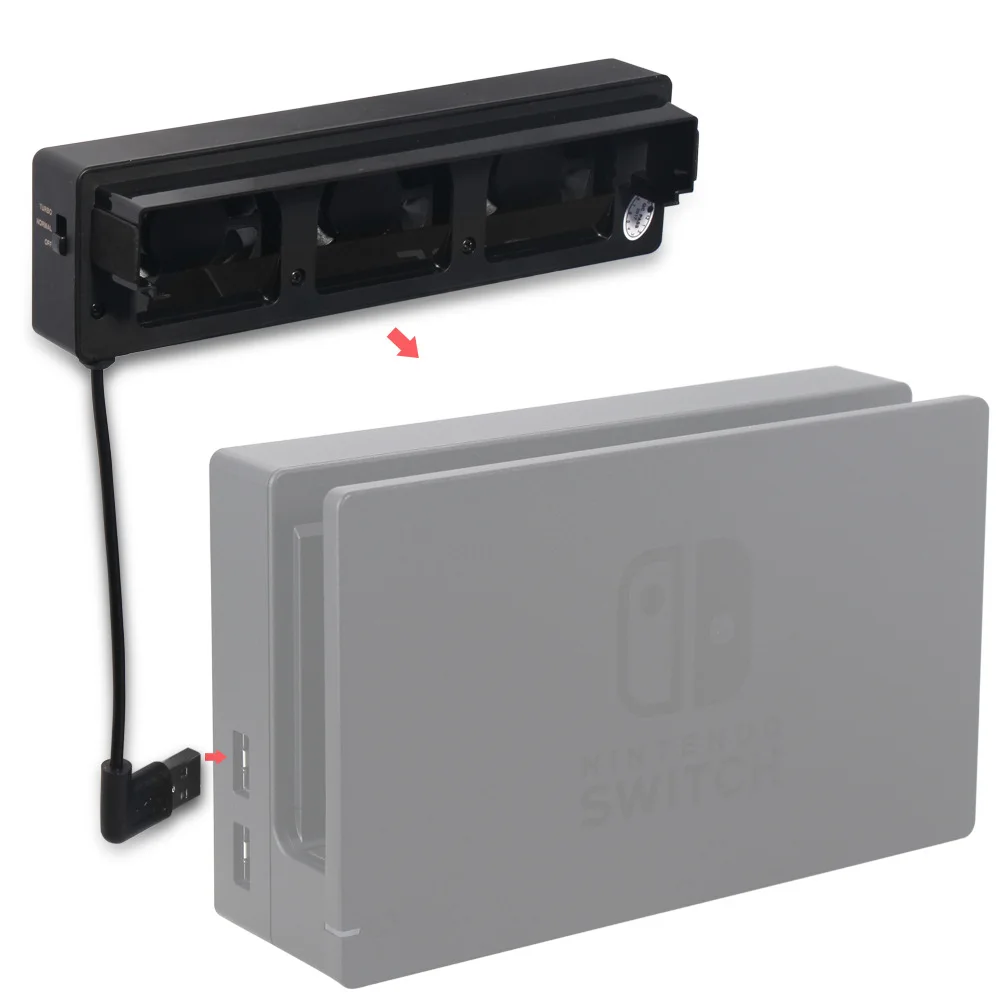 Подставка для игровой консоли Nintendo Switch NS оригинальный охлаждающий вентилятор с 3
