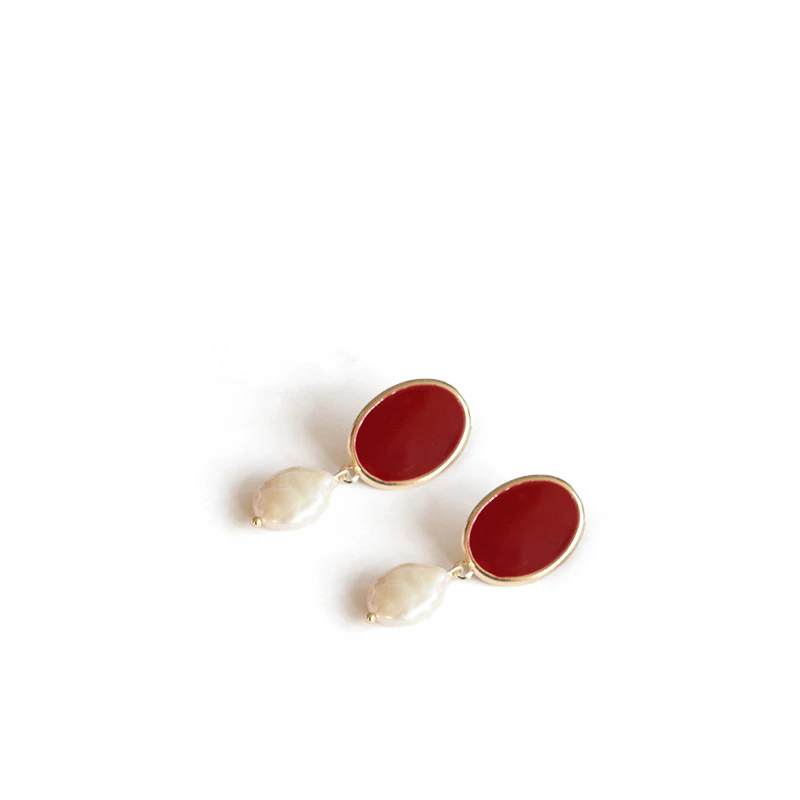 Женские серьги-подвески с жемчугом GWACC в Корейском стиле модные геометрические