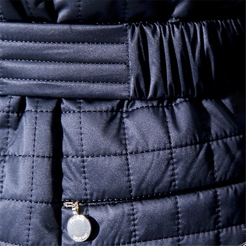 Женское зимнее пальто 2019 европейская куртка с воротником из Меха чернобурки