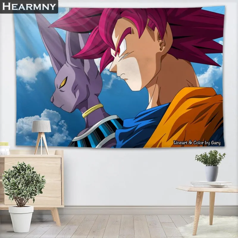 HEARMNY гобелены Dragon Ball Гобелены стене висит шоу кусок для Домашний Декор стены ковры пляжные пледы одеяло йога коврики - Цвет: 3