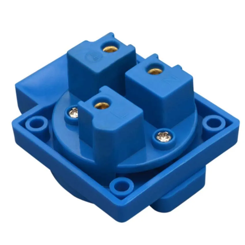 Великобритания Черный Синий 13A 250V IP44 UK многофункциональный 2P + E уличная