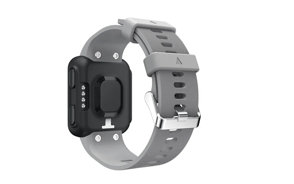 Ремешок для часов Силиконовый сменный ремешок для Garmin Forerunner 35 чехол для часов защитный чехол для Garmin Forerunner 35 Смарт-часы - Цвет: gray