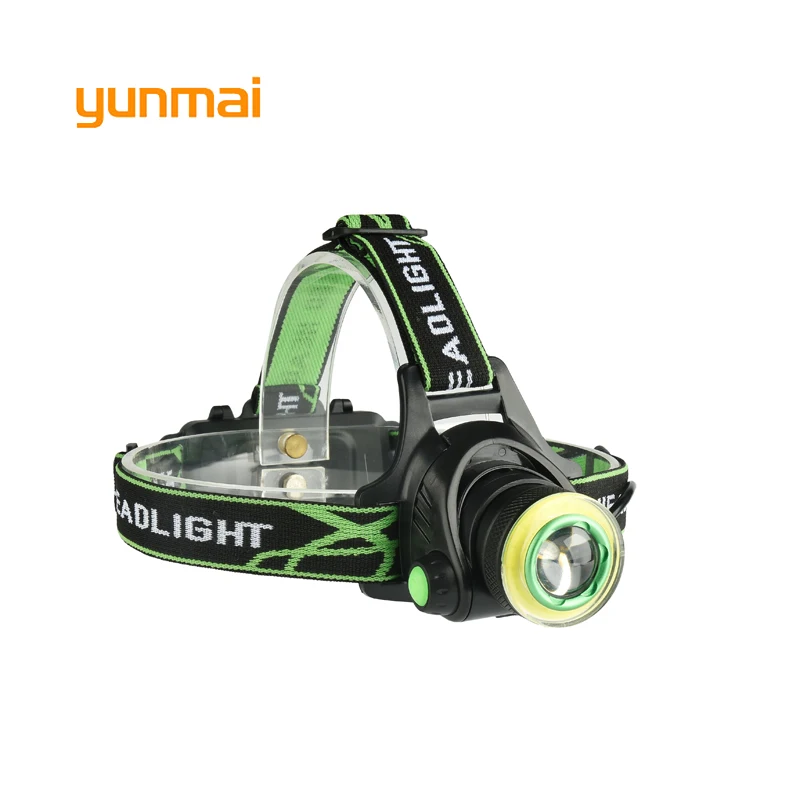 Yunmai 10000lm налобный фонарь с зумом USB новый XM T6 COB фара светодиодный фонарик
