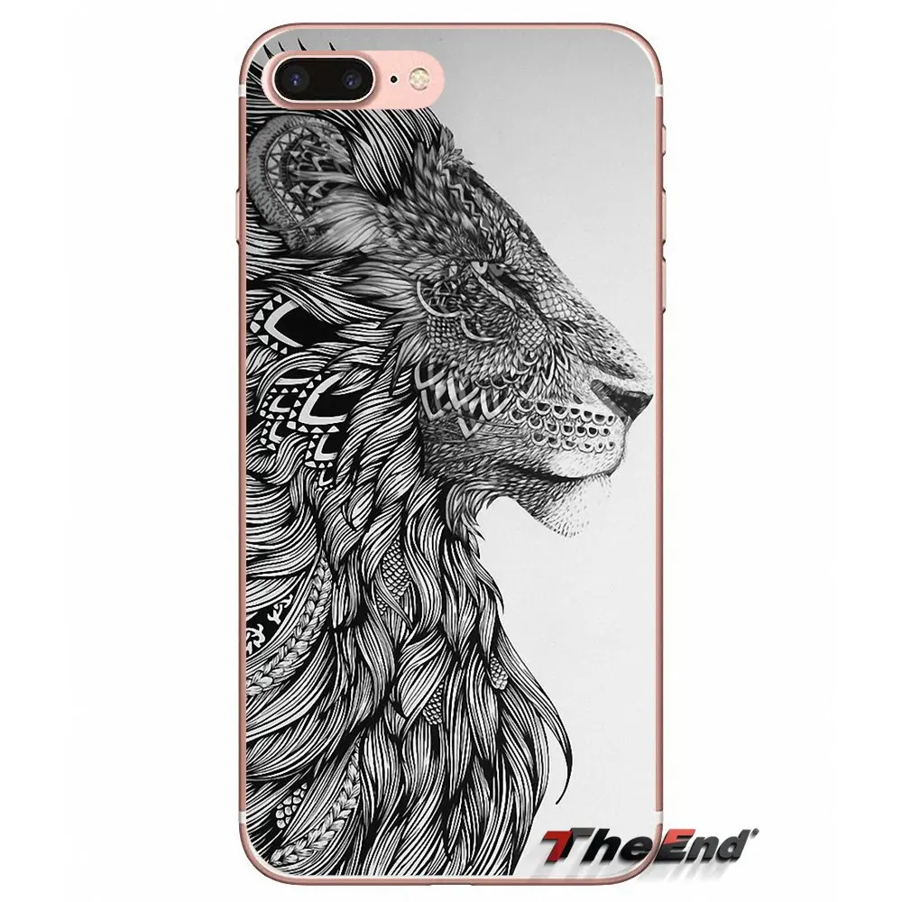 Мягкие чехлы для HTC U11 One M7 M8 A9 M10 E9 Desire 630 530 626 628 816 820 Motorola G G2 G3 Hipster Tribal Lion Pastel