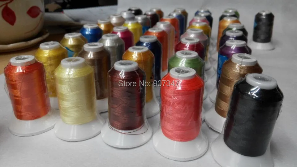 63 шт. конусные нитки для машинной вышивки Brother colors 500 м|machine embroidery thread|embroidery threadcone