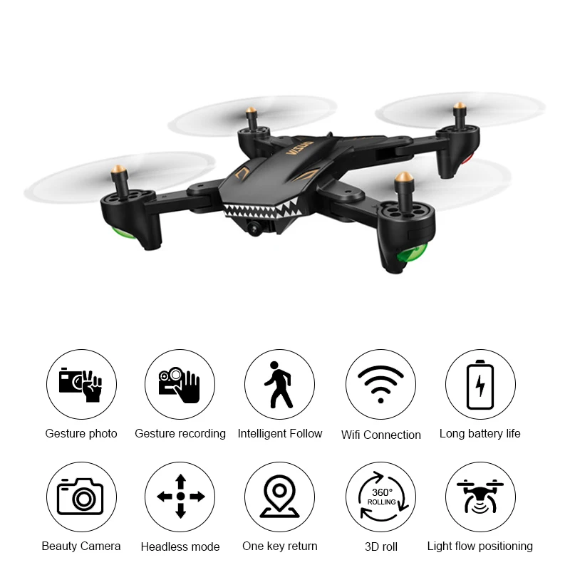 Оригинальный Квадрокоптер VISUO XS816 4 канала Wi Fi FPV с двойным объективом 720P/480P