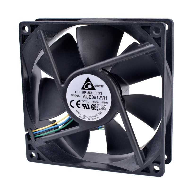 AUB0912VH 9025 9 2 см 92 мм вентилятор 12 В постоянного тока а высокоскоростной Осевой