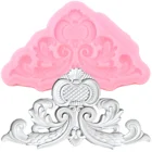 3D цветок бордюр силиконовая форма прокрутки рельеф кекс Топпер инструменты для украшения торта Полимерная глина Конфеты Шоколад формы для мастики