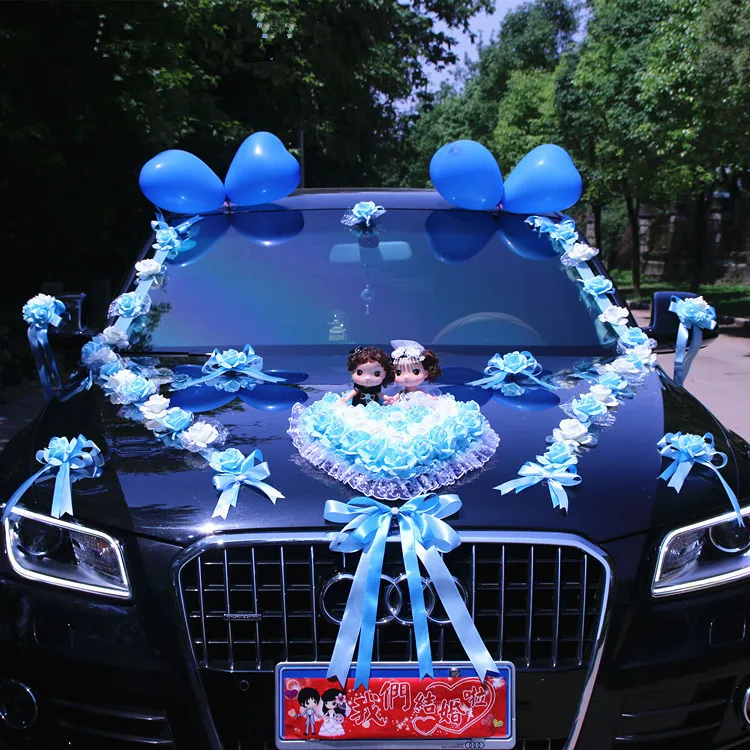 Новое поступление! Свадебный набор с цветочными автомобилями центральный