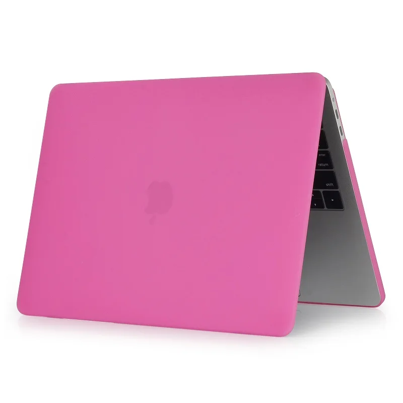 Матовая поверхность, Матовый Жесткий чехол-клавиатура для Apple Macbook Pro 13 дюймов с сенсорной панелью, Модель: A1706 A1989 - Цвет: Hot Pink