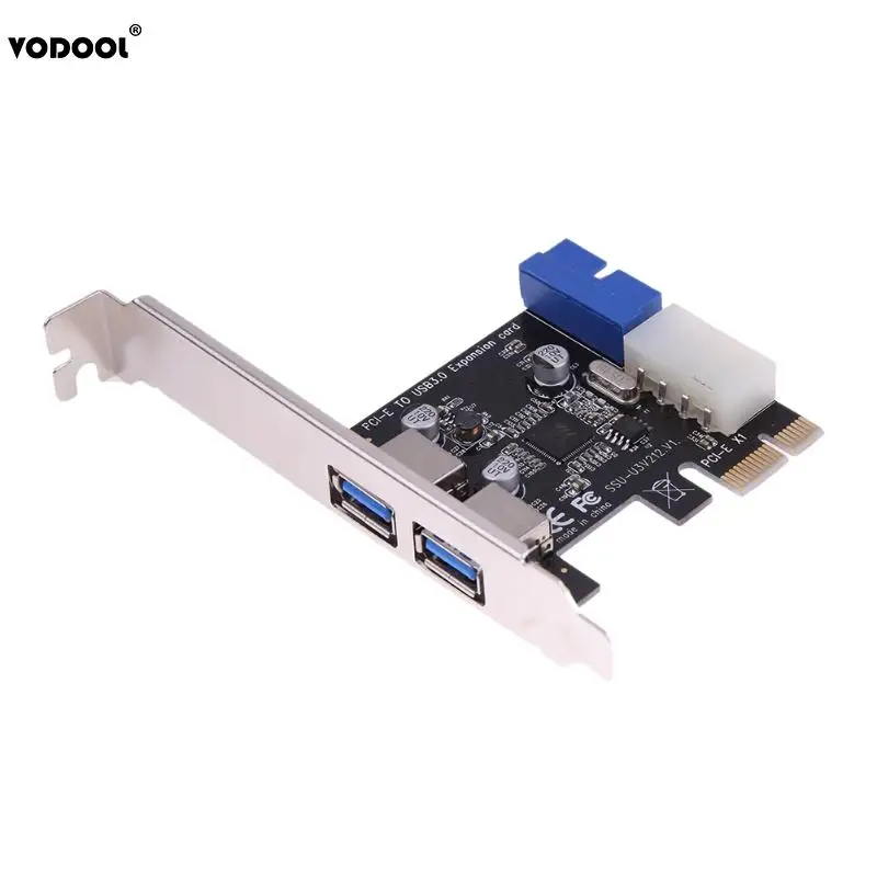 Плата расширения VODOOL USB 3.0 PCI E внешний 2 портовый 3 0 + внутренний 19 контактный