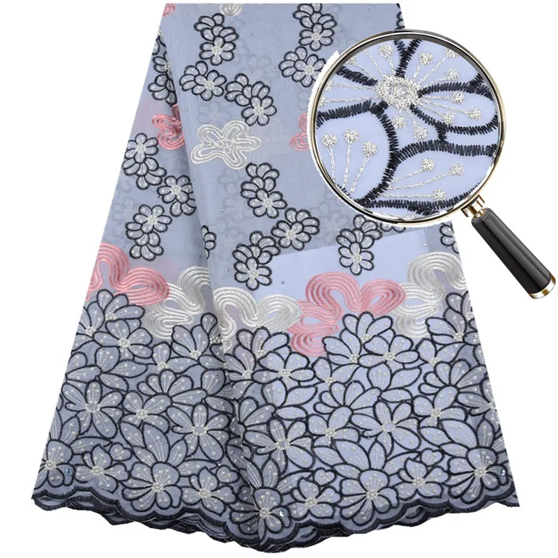 Африканская нигерийская кружевная ткань новейшая швейцарская вуаль кружево в