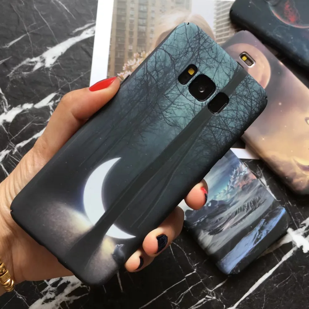Светящийся в темноте чехол из поликарбоната для Samsung Galaxy S10 S8 S9 Plus S10E S7 Edge Note 8 9 10 Pro