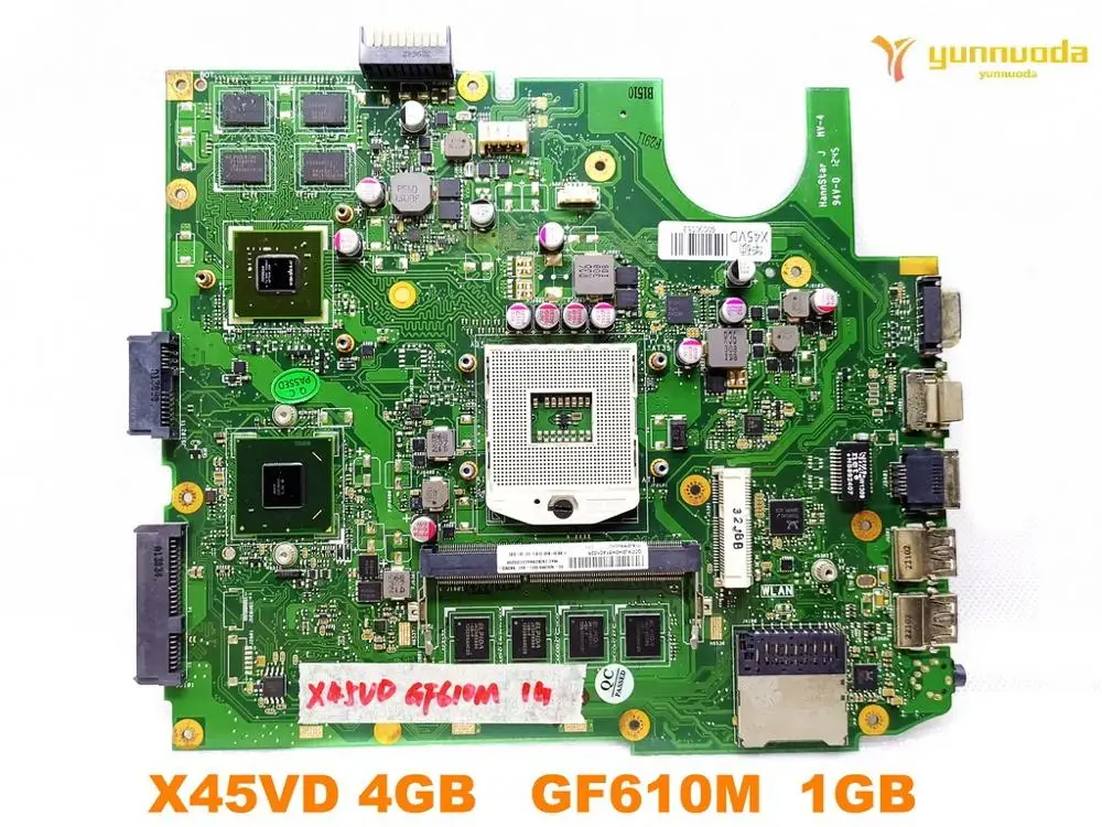 Оригинальная материнская плата для ноутбука ASUS X45VD 4 Гб GF610M 1 ГБ протестирована