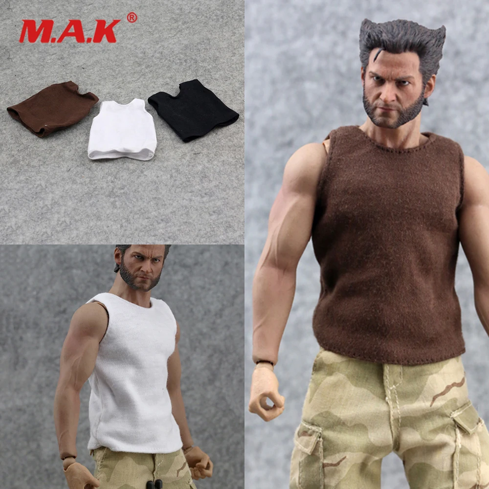 1/6 весы мужской одежды аксессуар солдат Модель жилета черный белый цвет жилет для