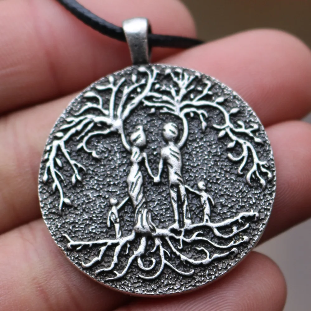 Генеалогического древа жизни Yggdrasil Амулет ожерелье с кулоном викинга