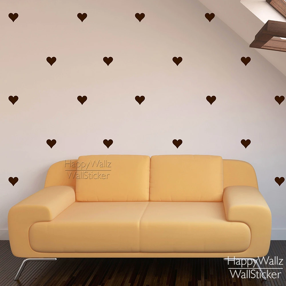 

Heart Wall Sticker Baby Nursery Love Heart Wall Decal Kids Room DIY Easy Wall Stickers Removable Wall Decoration 547P