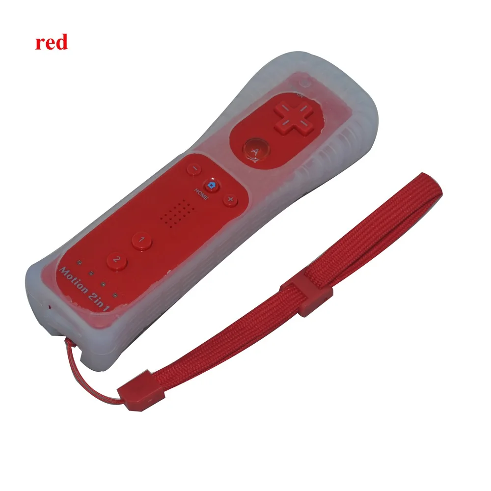 

NEW Wireless Games Remote Controller for Wii Built in Motion Plus Nunchuck for Nintendo for Wii Controle Silicone Soft Case