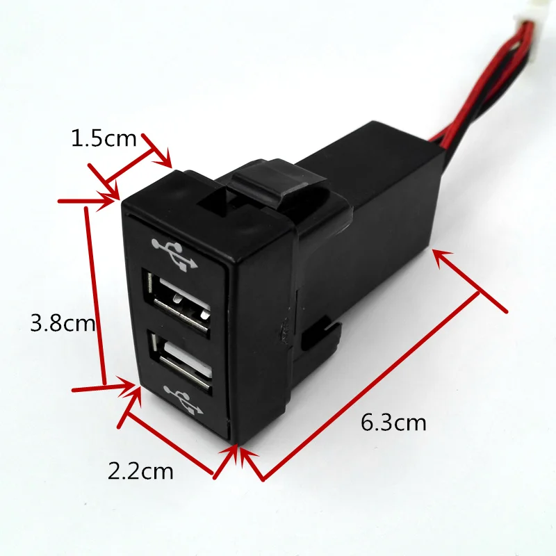 Зарядное устройство в прикуриватель с двумя USB портами и интерфейсом USB|usb interface