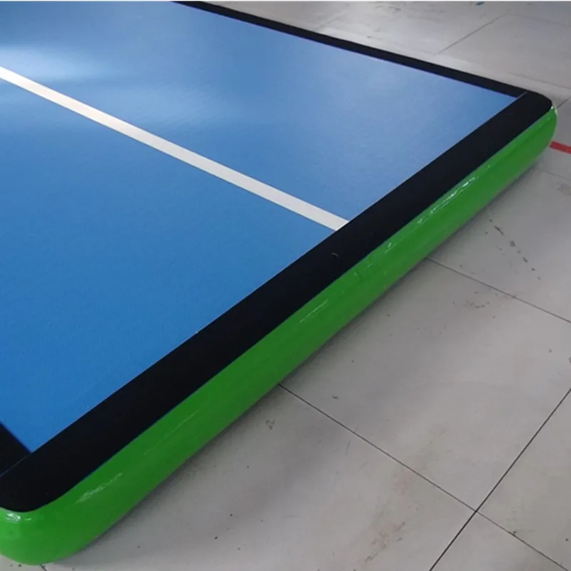 Gymnastics mat flooring for training inflatable air track folding with free pump 8m x 2m 0.2m sale | Спорт и развлечения