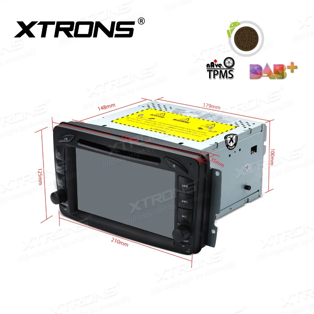 XTRONS 7 &quotAndroid 8 1 с радио GPS WiFi Автомобильный DVD плеер для Mercedes Benz A-W168 c-класса W203 CLK